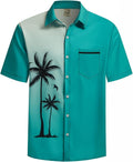 Hardaddy Men's Hawaiian Shirt Short Sleeves Coconut Printed Button Down Summer Beach Casual Shirts
